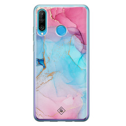 Casimoda Huawei P30 Lite siliconen hoesje - Marble colorbomb