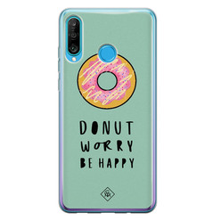 Casimoda Huawei P30 Lite siliconen hoesje - Donut worry