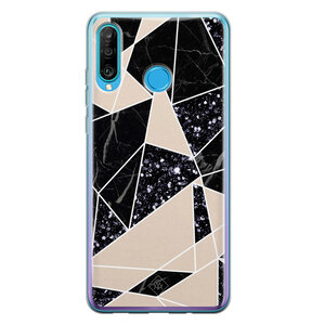 Casimoda Huawei P30 Lite siliconen telefoonhoesje - Abstract painted