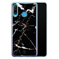 Casimoda Huawei P30 Lite siliconen hoesje - Marmer zwart