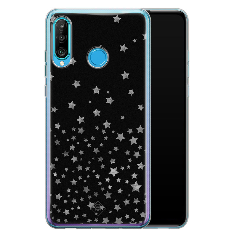 Casimoda Huawei P30 Lite siliconen hoesje - Falling stars