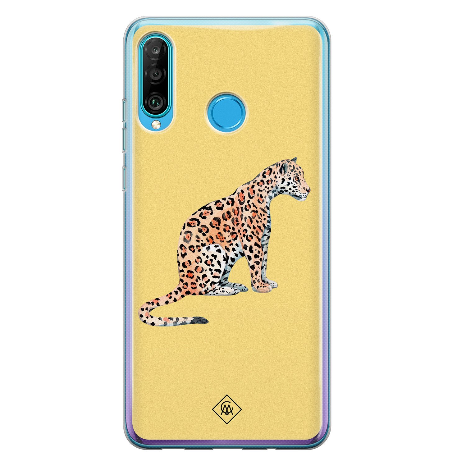 Huawei P30 Lite siliconen hoesje - Leo wild