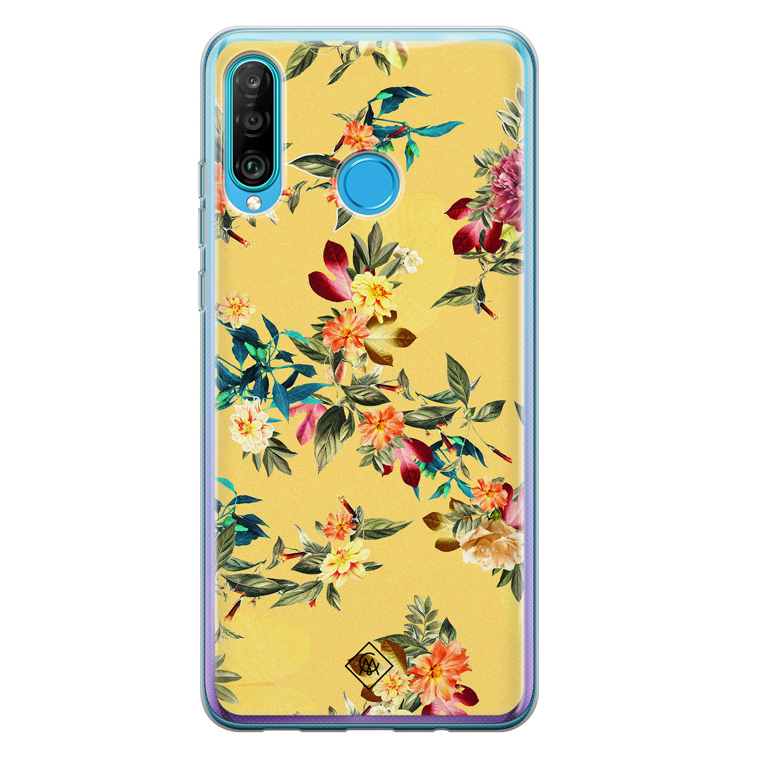 Huawei P30 Lite siliconen hoesje Floral days