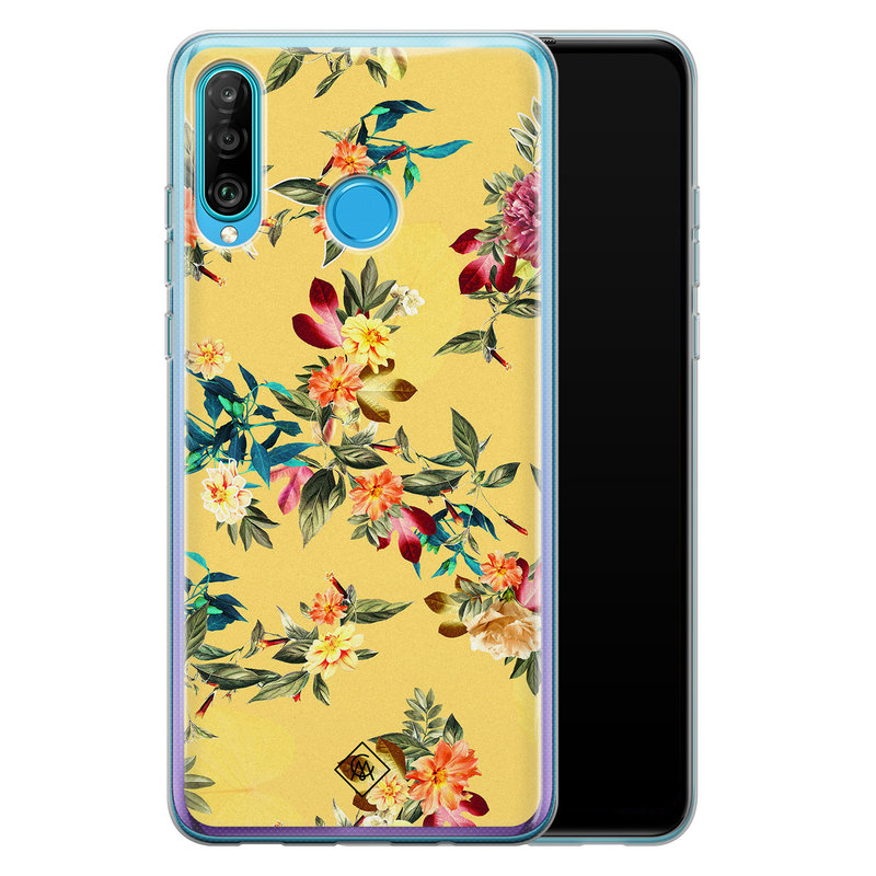 Casimoda Huawei P30 Lite siliconen hoesje - Floral days