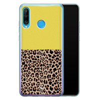 Casimoda Huawei P30 Lite siliconen hoesje - Luipaard geel