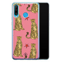 Casimoda Huawei P30 Lite siliconen hoesje - The pink leopard