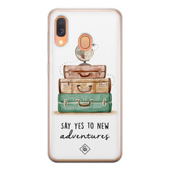 Casimoda Samsung Galaxy A40 siliconen hoesje - Wanderlust