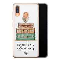 Casimoda Samsung Galaxy A40 siliconen hoesje - Wanderlust