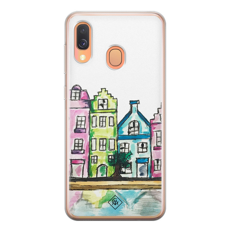 Casimoda Samsung Galaxy A40 siliconen telefoonhoesje - Amsterdam