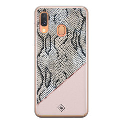 Casimoda Samsung Galaxy A40 siliconen hoesje - Snake print