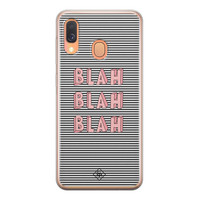 Casimoda Samsung Galaxy A40 siliconen telefoonhoesje - Blah blah blah