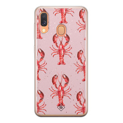 Casimoda Samsung Galaxy A40 siliconen hoesje - Lobster all the way