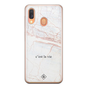 Casimoda Samsung Galaxy A40 siliconen hoesje - C'est la vie