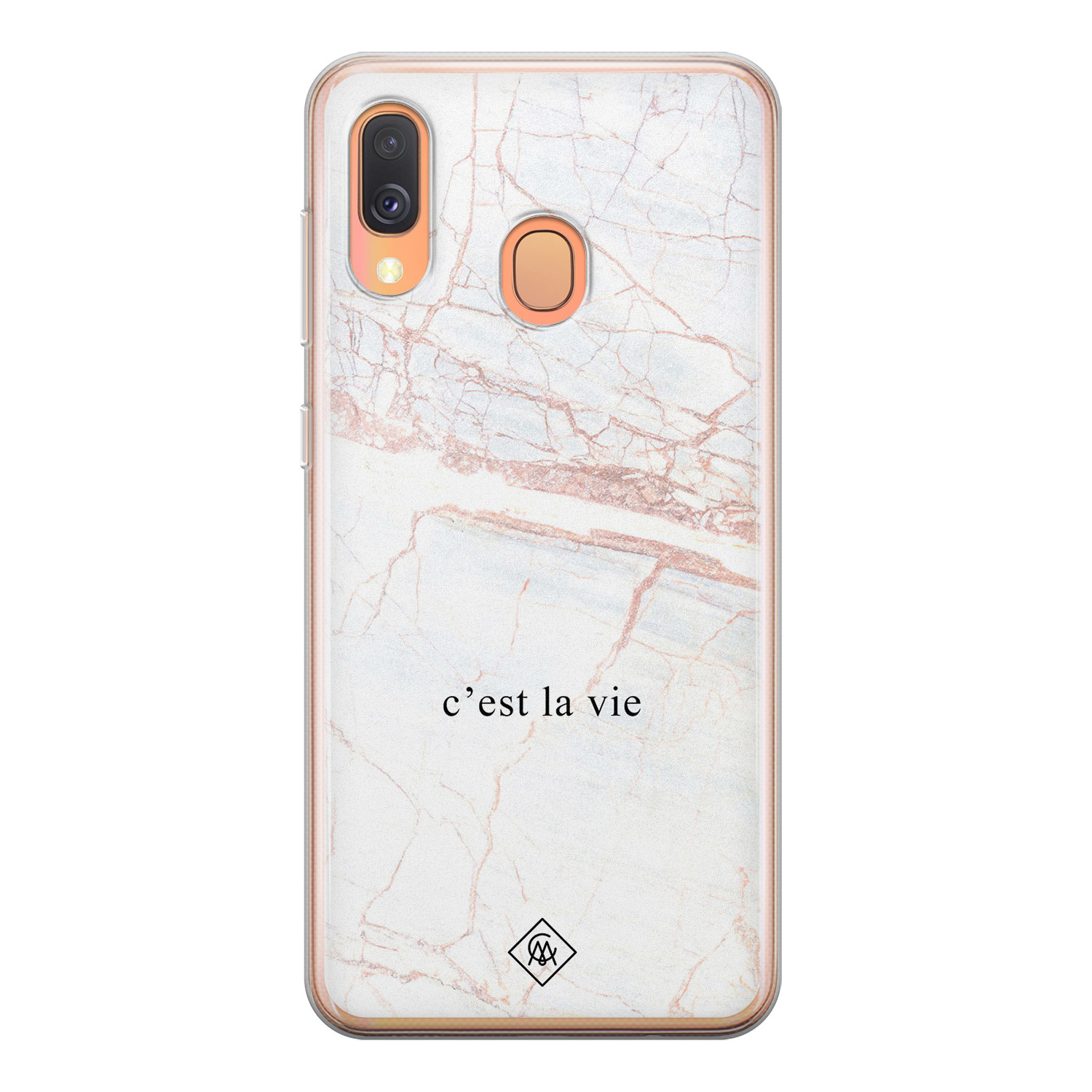 Samsung Galaxy A40 siliconen telefoonhoesje C'est la vie