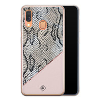 Casimoda Samsung Galaxy A40 siliconen hoesje - Snake print