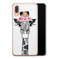 Casimoda Samsung Galaxy A40 siliconen telefoonhoesje - Giraffe