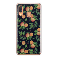 Casimoda Samsung Galaxy A40 siliconen hoesje - Orange lemonade