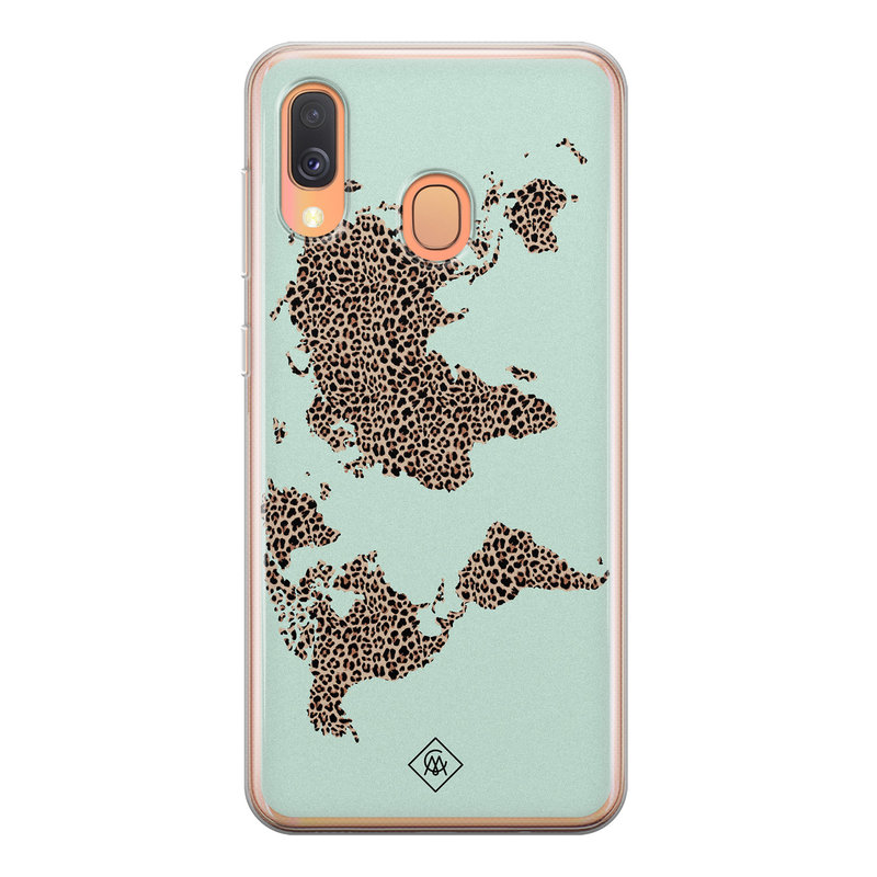 Casimoda Samsung Galaxy A40 siliconen hoesje - Wild world