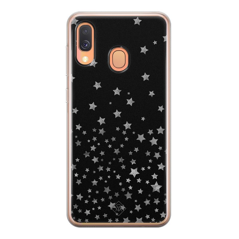 Casimoda Samsung Galaxy A40 siliconen hoesje - Falling stars