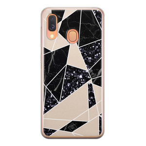 Casimoda Samsung Galaxy A40 siliconen hoesje - Abstract painted