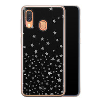 Casimoda Samsung Galaxy A40 siliconen hoesje - Falling stars