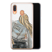 Casimoda Samsung Galaxy A40 siliconen hoesje - GRL PWR