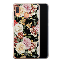 Casimoda Samsung Galaxy A40 siliconen hoesje - Flowerpower