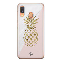 Casimoda Samsung Galaxy A40 siliconen hoesje - Ananas