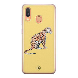Casimoda Samsung Galaxy A40 siliconen hoesje - Leo wild