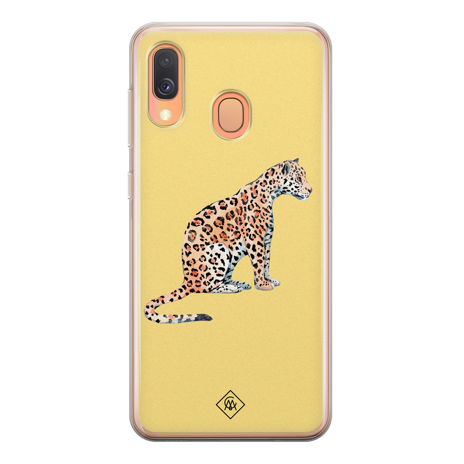 Samsung Galaxy A40 siliconen hoesje - Leo wild