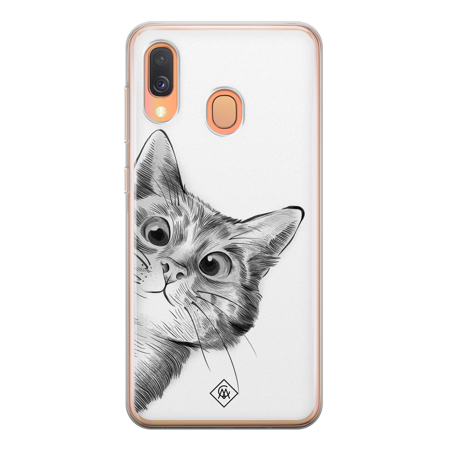 Samsung Galaxy A40 siliconen hoesje Peekaboo