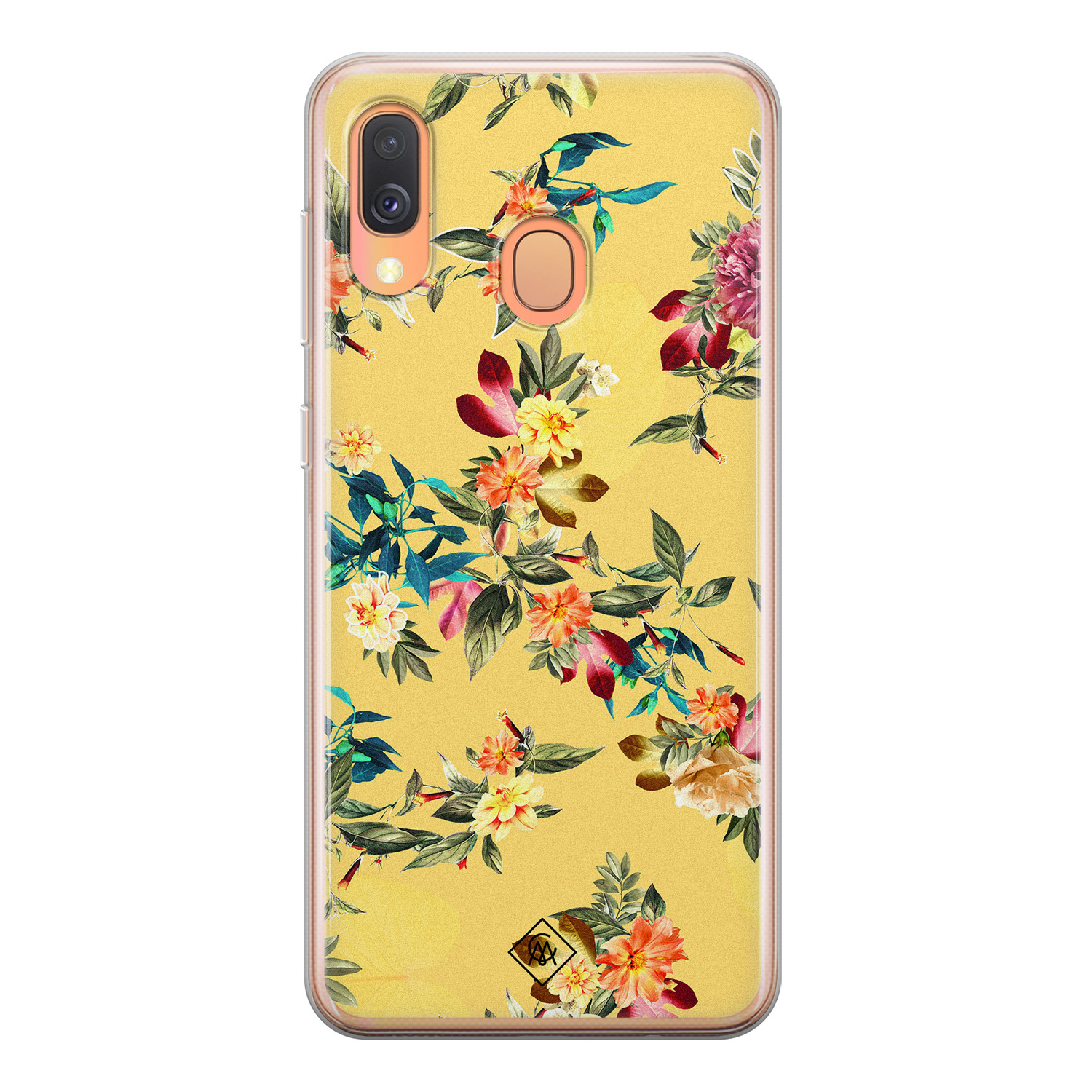 Samsung Galaxy A40 siliconen hoesje Floral days