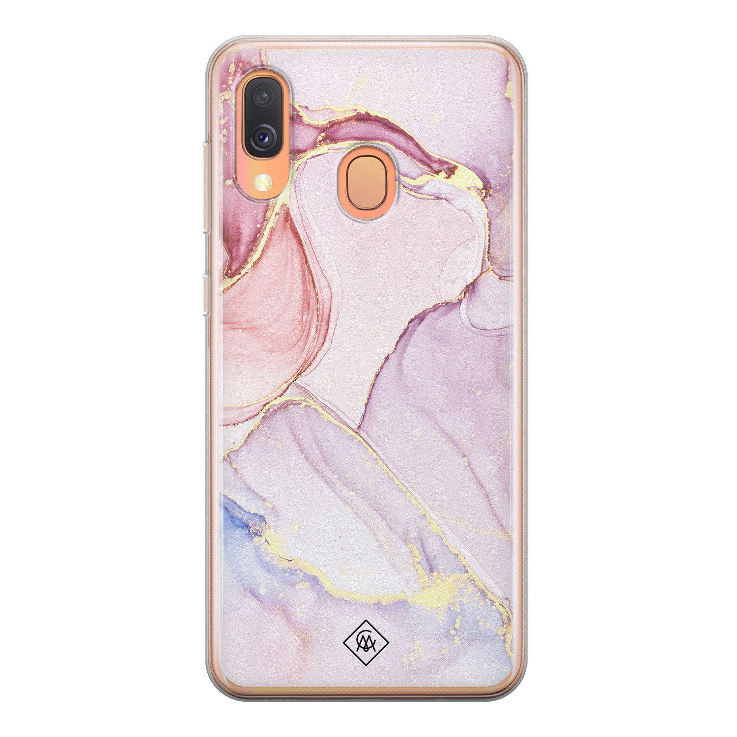 Samsung Galaxy A40 siliconen hoesje - Purple sky