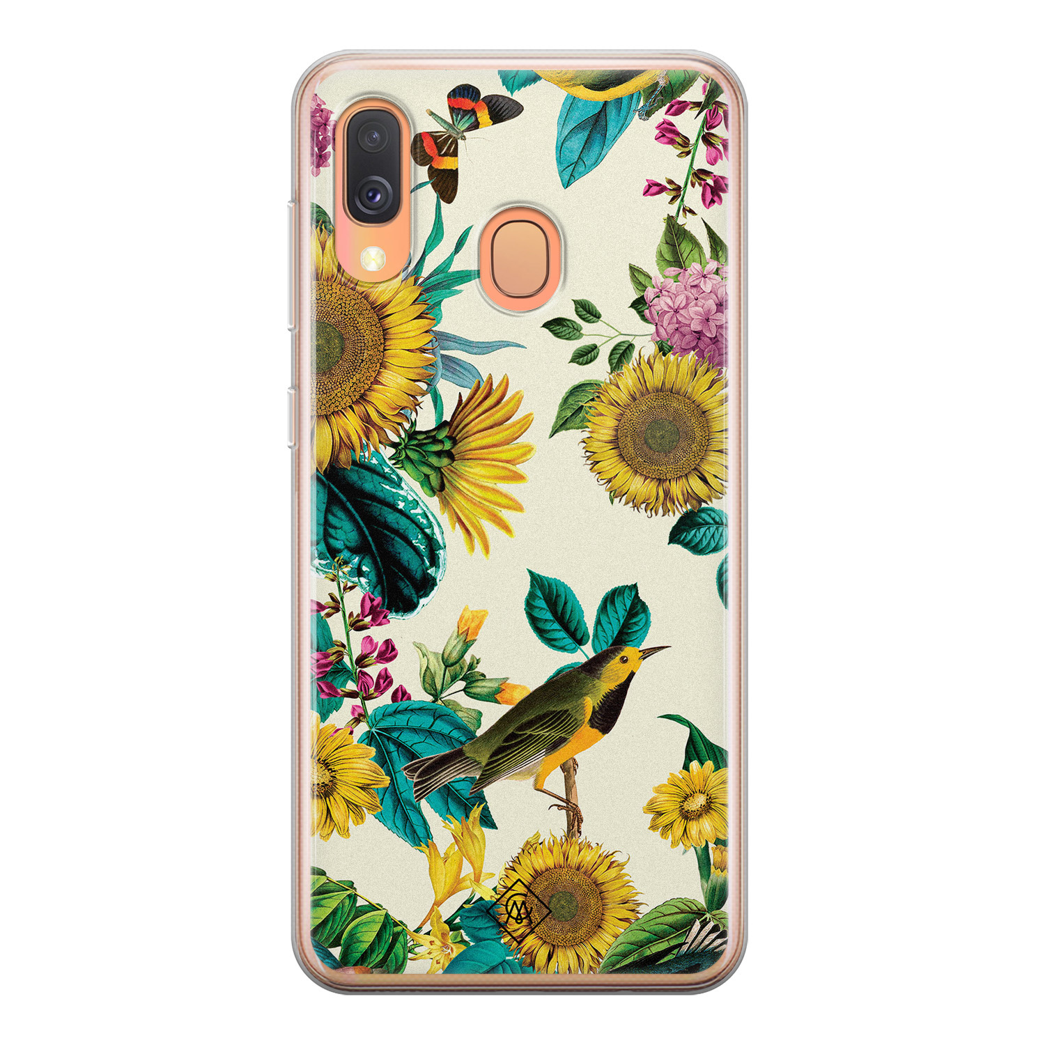 Samsung Galaxy A40 siliconen hoesje Sunflowers