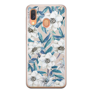Casimoda Samsung Galaxy A40 siliconen telefoonhoesje - Touch of flowers
