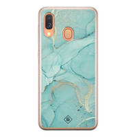 Casimoda Samsung Galaxy A40 siliconen hoesje - Touch of mint