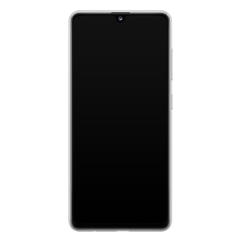 Casimoda Samsung Galaxy A41 siliconen telefoonhoesje - Palm leaves silhouette