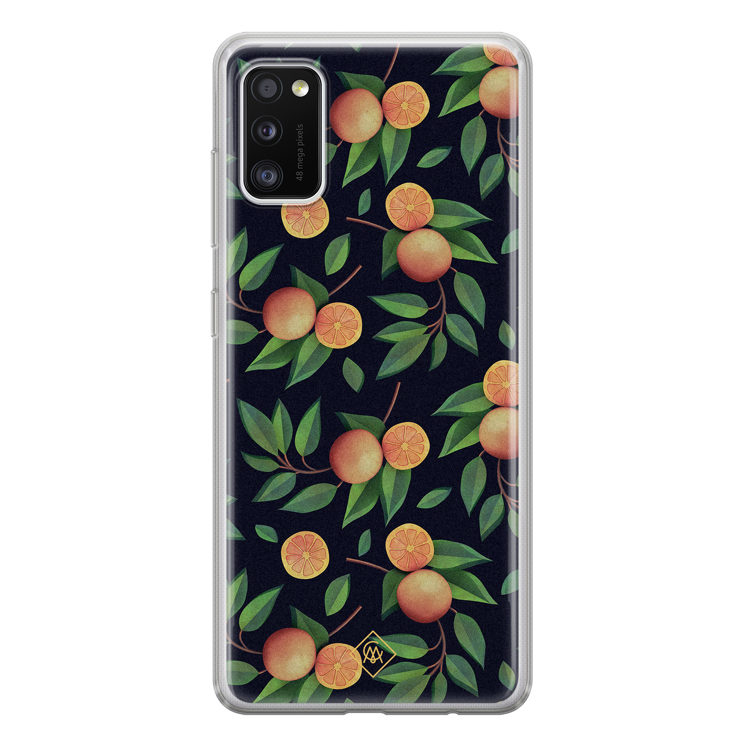 Samsung Galaxy A41 siliconen hoesje Orange lemonade