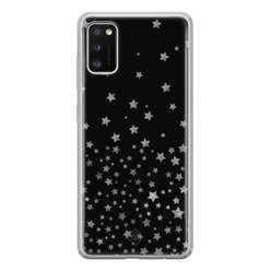 Casimoda Samsung Galaxy A41 siliconen hoesje - Falling stars