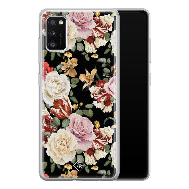 Casimoda Samsung Galaxy A41 siliconen hoesje - Flowerpower