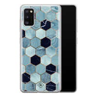 Casimoda Samsung Galaxy A41 siliconen hoesje - Blue cubes