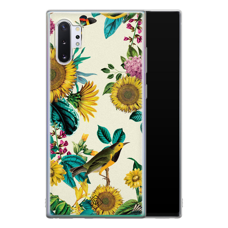 Casimoda Samsung Galaxy Note 10 Plus siliconen hoesje - Sunflowers