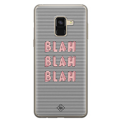 Casimoda Samsung Galaxy A8 (2018) siliconen hoesje - Blah blah blah