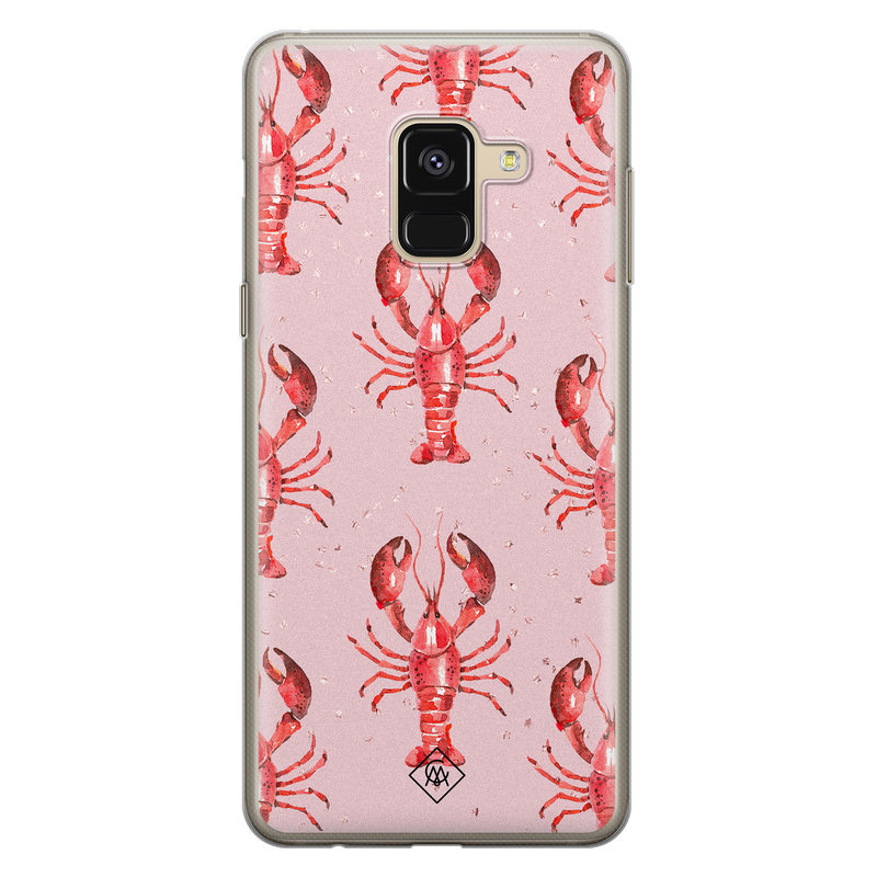 Casimoda Samsung Galaxy A8 (2018) siliconen telefoonhoesje - Lobster all the way
