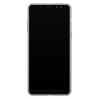 Casimoda Samsung Galaxy A8 (2018) siliconen telefoonhoesje - Blah blah blah