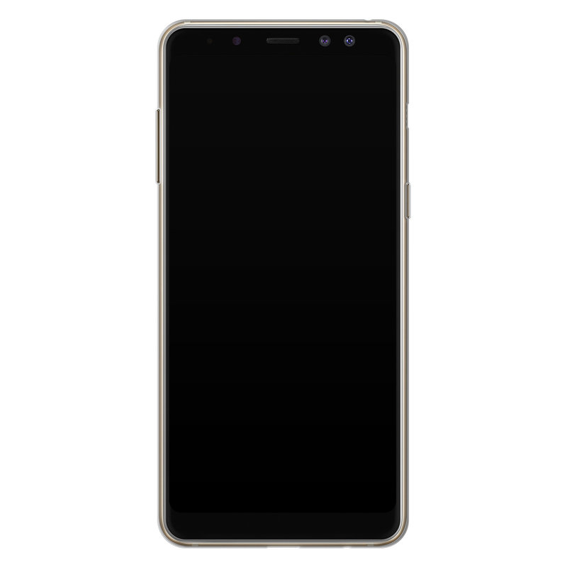 Casimoda Samsung Galaxy A8 (2018) siliconen telefoonhoesje - Blah blah blah