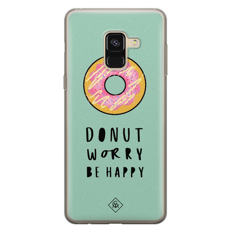 Casimoda Samsung Galaxy A8 (2018) siliconen hoesje - Donut worry