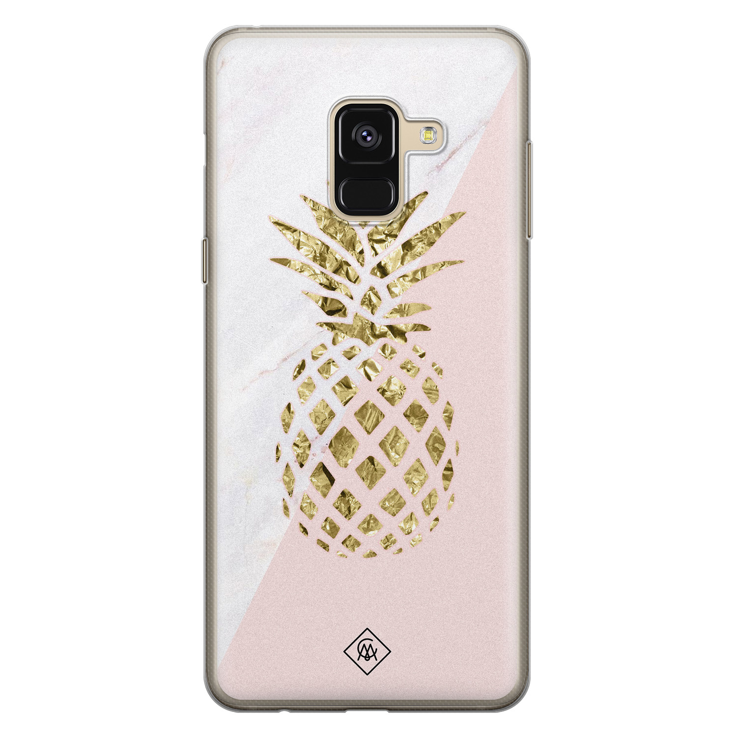 Samsung Galaxy A8 (2018) siliconen hoesje - Ananas