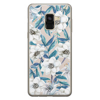 Casimoda Samsung Galaxy A8 (2018) siliconen telefoonhoesje - Touch of flowers