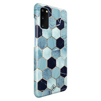 Casimoda Samsung Galaxy S20 rondom bedrukt hoesje - Blue cubes